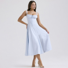 Leisure Midi Short sleeved Puff Sleeve Dress