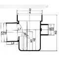 BS5255 / 4514 ท่อระบายน้ำ Upvc Multi Floor Trap สีเทา