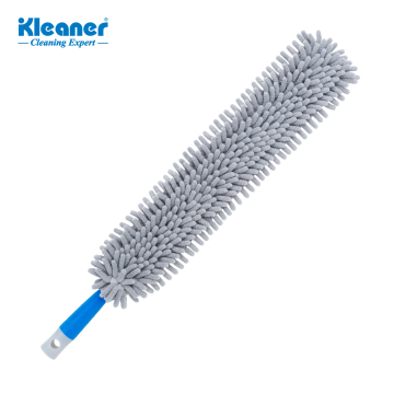 Kleaner: ملونة متعددة الألياف الدقيقة شنيل Duster &amp; Bent Brush للتنظيف المنزلي