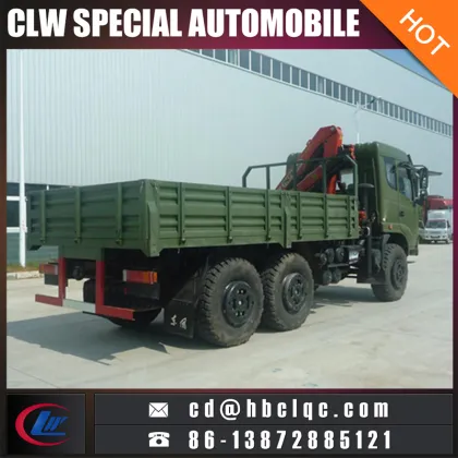 6ton Knuckle Crane 6X6 Military Dongfeng Crane Truck