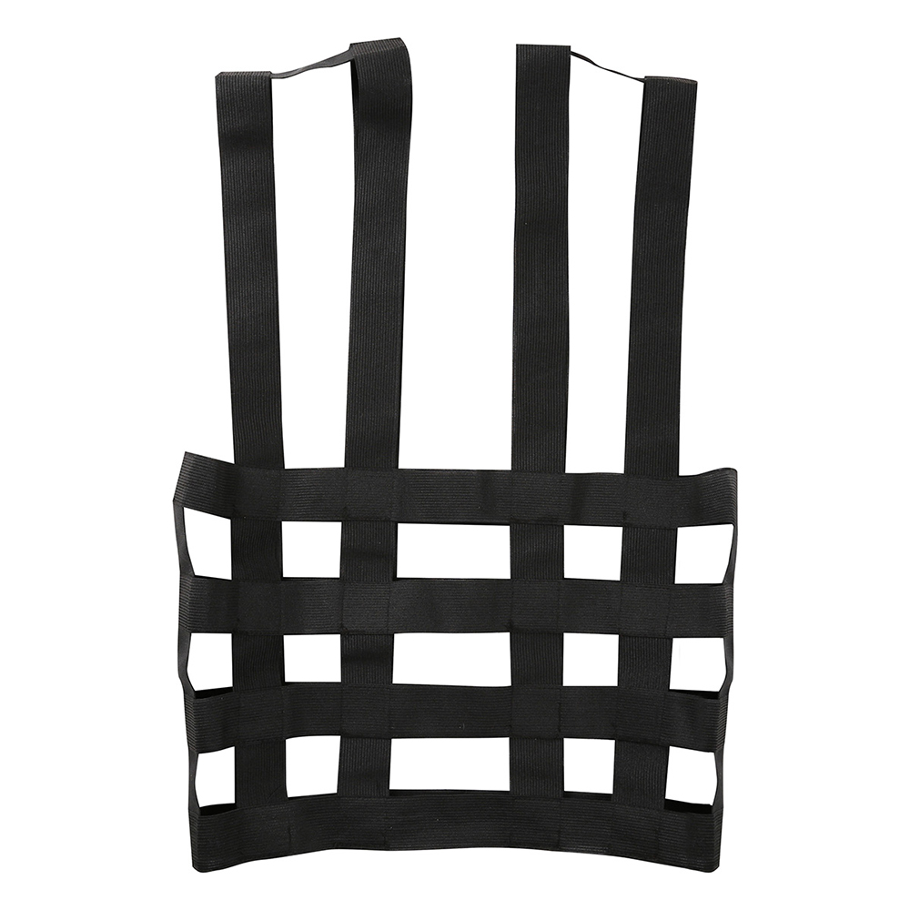 Men Fashion Lingerie Nylon Hollow Out Double Shoulder Elastic Body Chest Harness Costume Belt Sexy Mens Wetlook Bondage Clothing