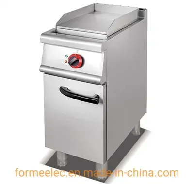 Vertical Electric Grill 6kw Floor-Stand Electric Lava Rock Grill with Cabinet