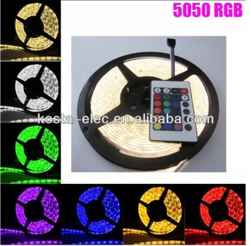 3528 or 5050 12v led strip 5M RGB Warm Cool White 300 to 600leds Flexible Car Lights