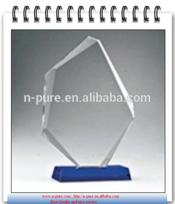 custom design crystal plate award crystal plate trophy