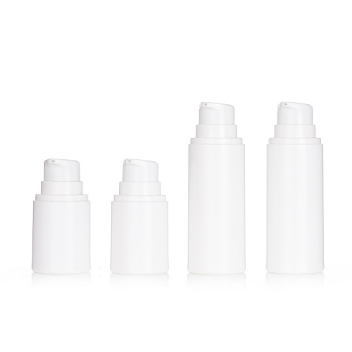 Airless Pump Bottle White Plastic Plastic Airless Pump Bottles for Skincare Manufactory