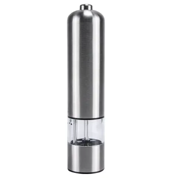Electric Stainless Steel Pepper Grinder with Sea Salt Grinding Function