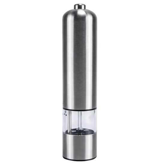 Electric Stainless Steel Pepper Grinder with Sea Salt Grinding Function