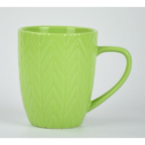 Colorful handle travel tea ceramic mug set