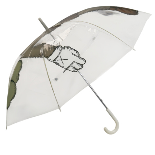 Paraguas transparente para paseos en días lluviosos