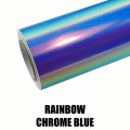 Glossy Chrome Rainbow Car Wrap