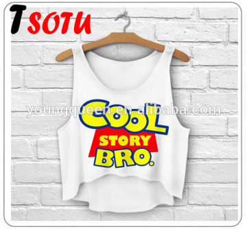 F5 Women 2016 New Summer Sleeveless Tank Tops T-Shirt 3D digital printing Writing vest