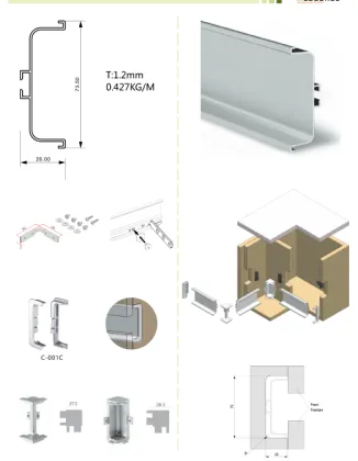 Gola Aluminium Profile for cabinet