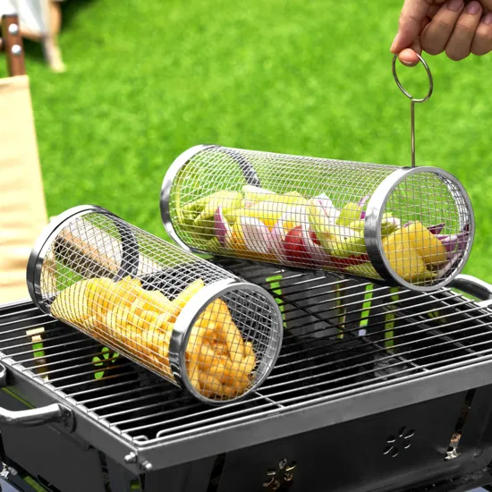 New Stainless Steel Barbecue Grill Baskets: Your Ultimate BBQ Rolling Accessory