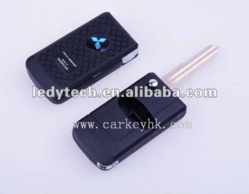 Top quality Mitsubishi Grundy 3 buttons flip key casing,smart remote control key cover auto car key blank