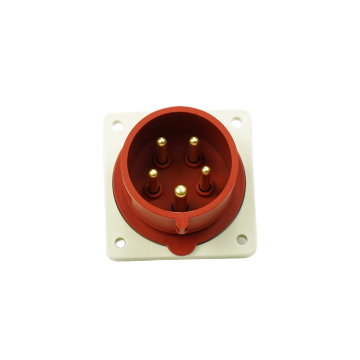 Panel Mounted IP44 CEE Plug 5 Pin