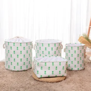 Cotton Storage Baskets: Fabric Bags, Metal & Plastic Frames for Laundry & Clothing Organization