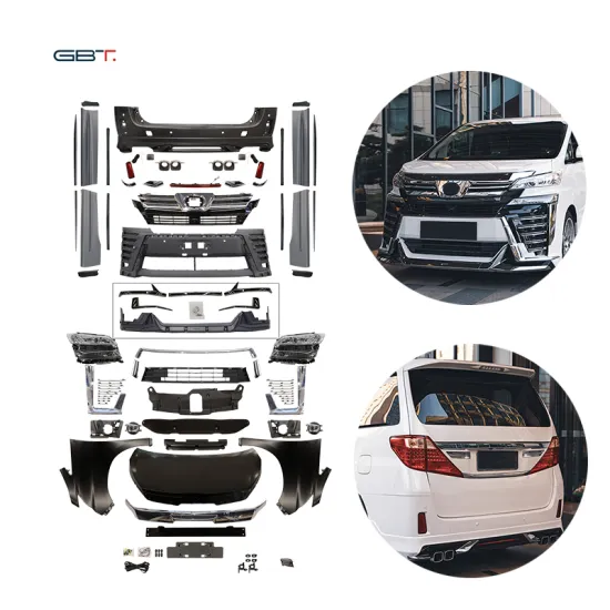 GBT Quality Alphard Bumper Grille and Body Kit for ANH20 2008-2014 to 2018 Vellfire Style Upgrade