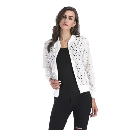Ladies Thin Hollow Lace Jacket
