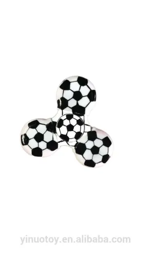 Hot sale trendy fidget spinner with football design and long spinning