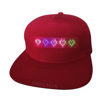New APP-Controlled LED Light-Up Cap with Four Color Options and Pattern Changes