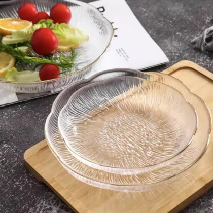 Glass fruit plate