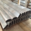 85mm oval round aluminum handrail parts for stairs
