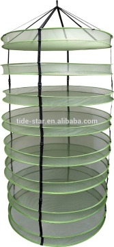 Hydroponic Plant Drying Rack with Clips 8 Tiers