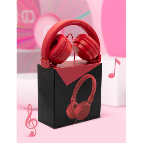 Girls Cartoon Wired Headphone Stereo Kids Earphone