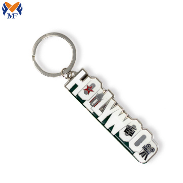 Souvenir custom metal hollywood keychain