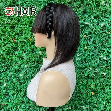 GS New Black Hair Bang Pieces - Real Human Hair Topper for Women - Natural Straight Clip-In Hairpiece Toupee" 

However, if we need to make it more concise and SEO-friendly, consider:

"Real Human Hair Bang Pieces - GS New Black Straight Clip-In Toupee fo
