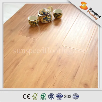 HDF AC3 floor real wood grain design lamianted floor