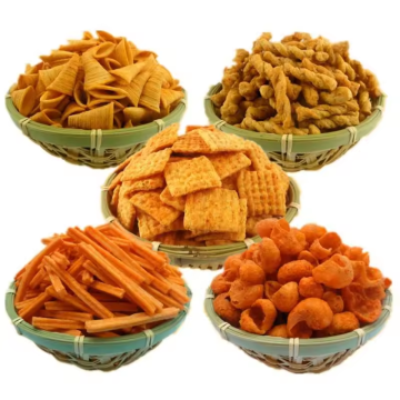 Automatic Corn Puff Snacks Production Line with Fully Automatic Chips Extruder Making Machine for Fried Snacks