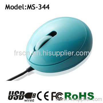 Ms-344 Egg Shape Wired 3d Optical Usb Cable Mouse 