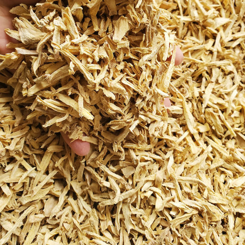Pedaços de gengibre secos a granel