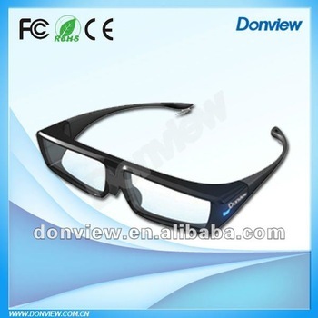 donview frame model active shutter 3D lcd eyeglasses