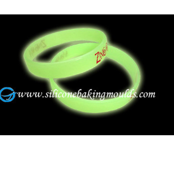 Luminous silicone bracelet ,glowing in the dark bracelet