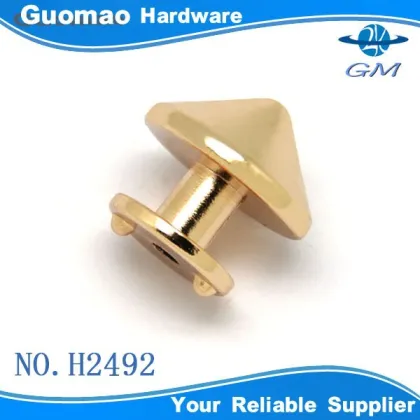 Special decorative handbag accessories pyramid rivet