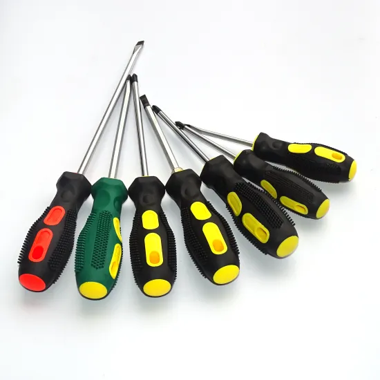 Soft handle mini crv ratchet screwdriver bit set,slotted insulated precision screwdriver set