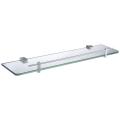 Bathroom Tempered Glass Shower Storage Shelf Wall Mounted