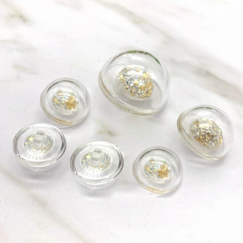 Transparent Pearl Button coat mushroom decorative button