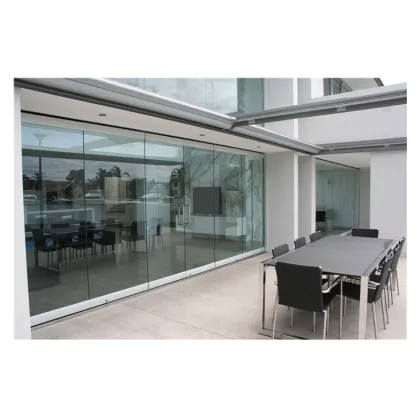 Vertical Frameless Panoramic Stacking Glass Doors