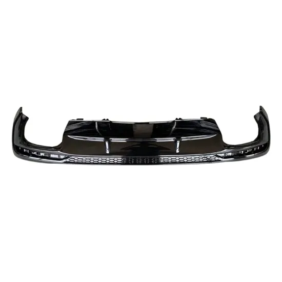Gloss Black PP Car Bumper Rear Diffuser for AUDI A4 S-line 2020-2022