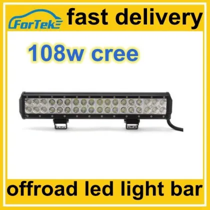 offroad led lighting 12v/24v 108w 17inch bar cree