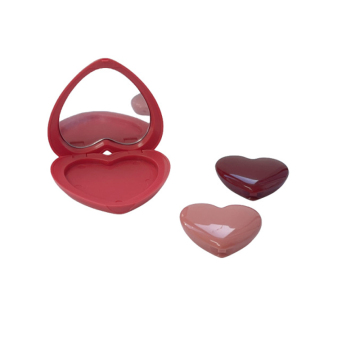 High-End Make-up Packaging: Custom Love Shape Monochrome Foundation Box Blush Eyeshadow Tray Solid Perfume Box