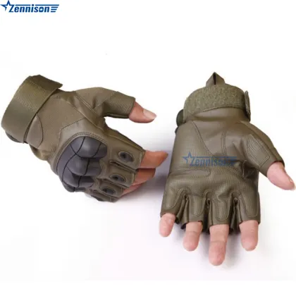 Men's Knuckle Protective Training Gloves - Fingerless Tactical Gloves