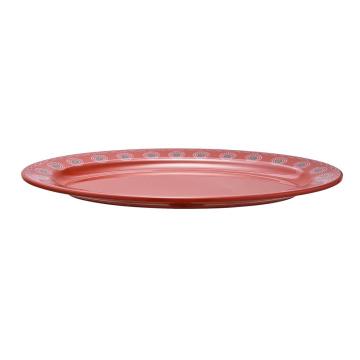 12 Inch Melamine Oval Plate Set of 6