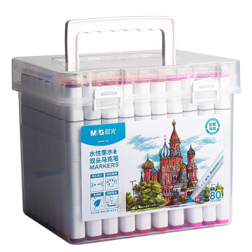 Penne per marcatori a colori M &amp; G Dual Tip Artist - Waterproof, permanente, a base di alcol, vari set di colori