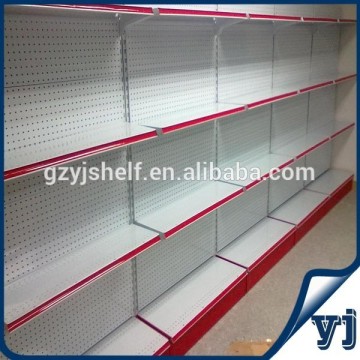 Metal slatwall display/store & supermarket gondola shelving display racks