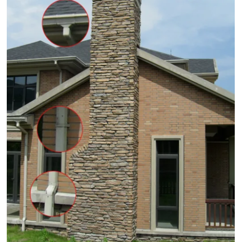 OEM Eco-Resort Rainwater Solutions UV-Reflective White Gutters