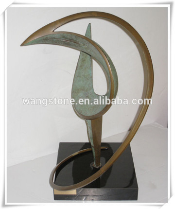 Folk art abstract casting bronze sculpture for display